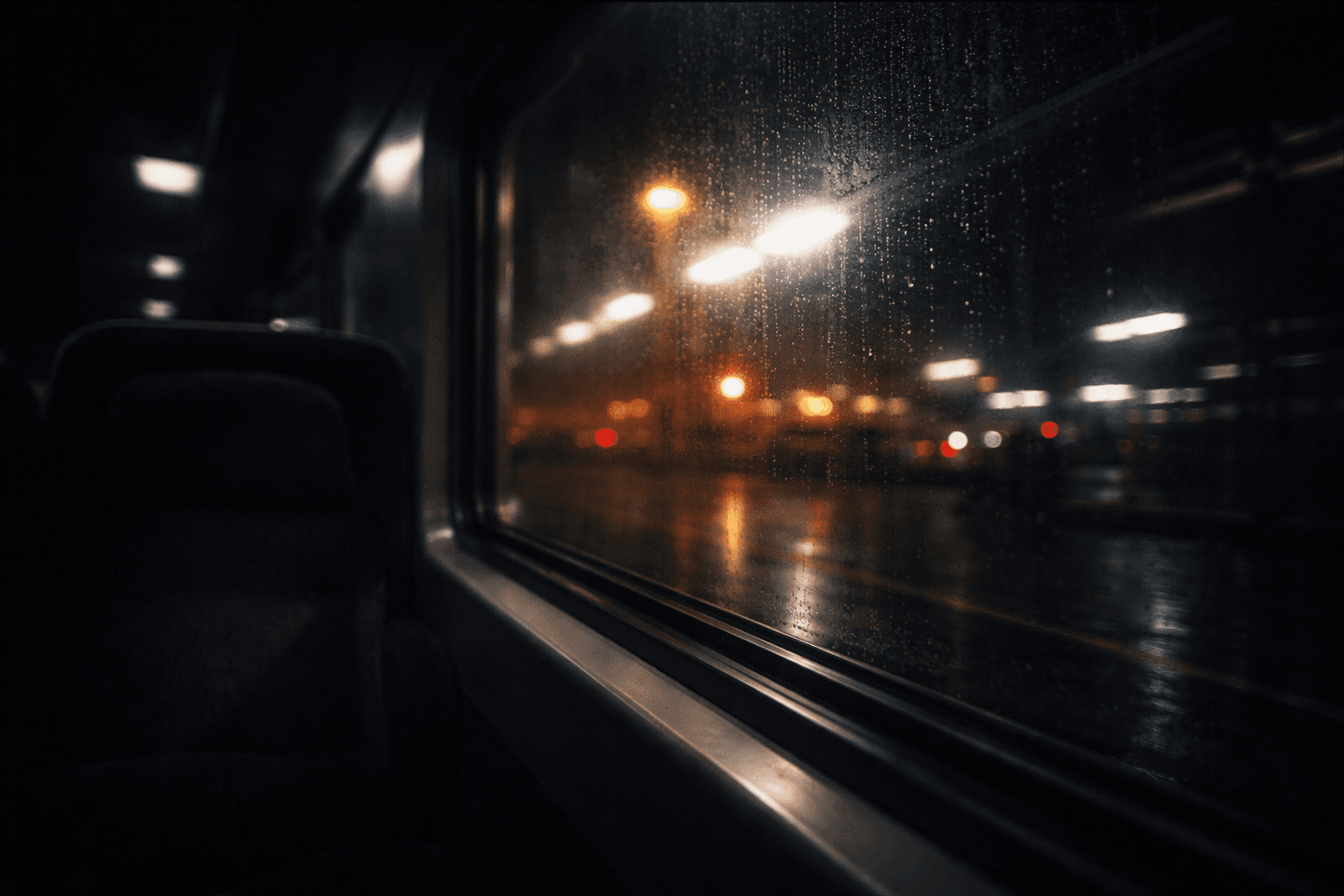 Dark venue atmosphere with lights